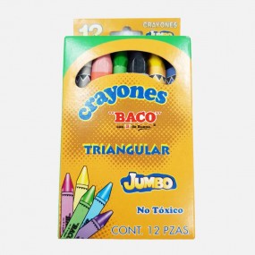 [Escolar_74] Crayón jumbo triangular